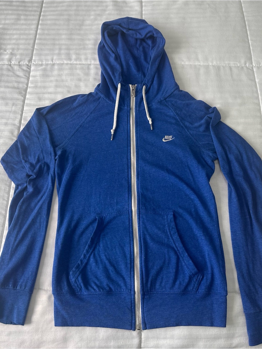 Nike Womens Vintage Royal Blue Zip Hoodie with Hood